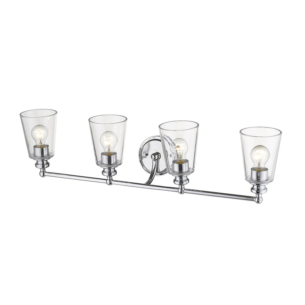 Homeroots Ceil 4-light Chrome Vanity   398767