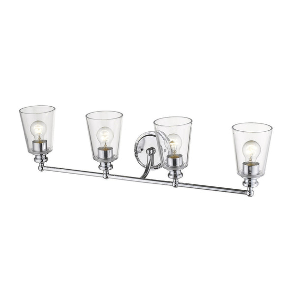 Homeroots Ceil 4-light Chrome Vanity   398767