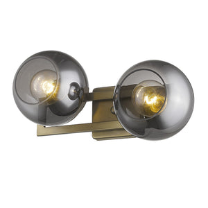 Homeroots Lunette 2-light Aged Brass Sconce   398789
