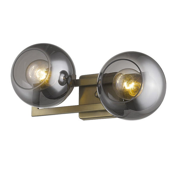 Homeroots Lunette 2-light Aged Brass Sconce   398789