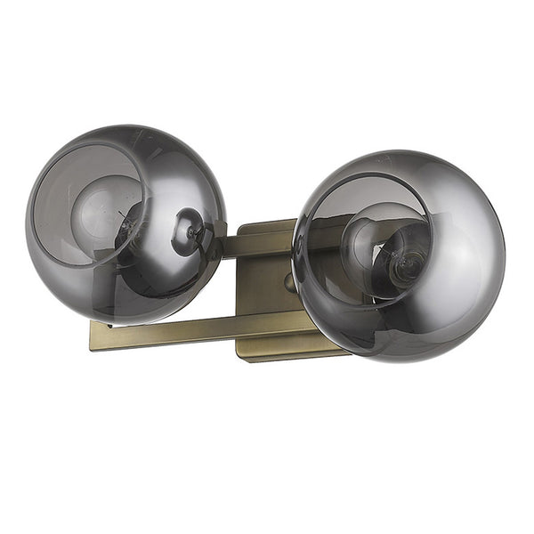 Homeroots Lunette 2-light Aged Brass Sconce   398789