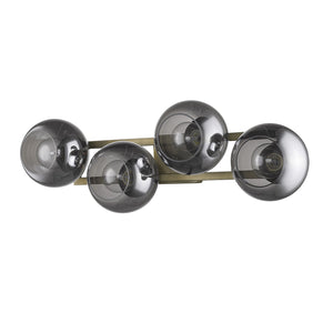 Homeroots Lunette 4-light Aged Brass Sconce   398790