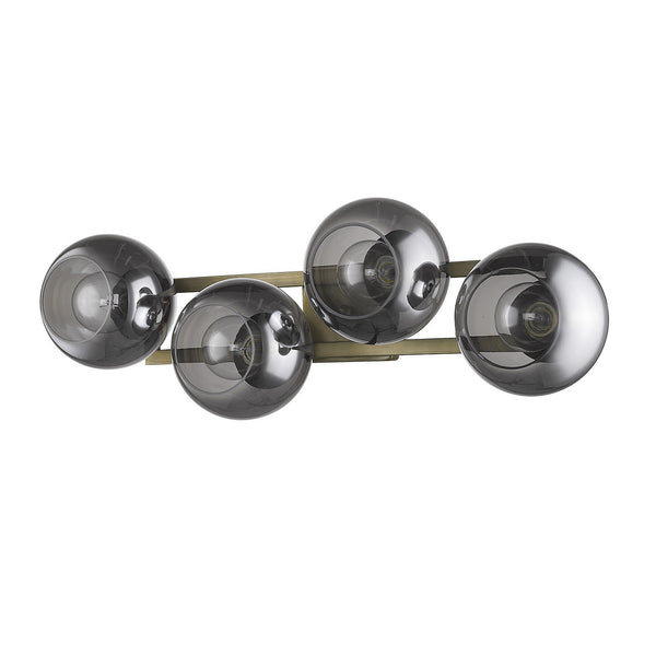 Homeroots Lunette 4-light Aged Brass Sconce   398790