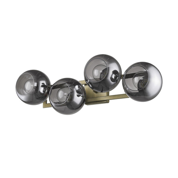 Homeroots Lunette 4-light Aged Brass Sconce   398790