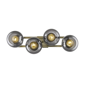 Homeroots Lunette 4-light Aged Brass Sconce   398790