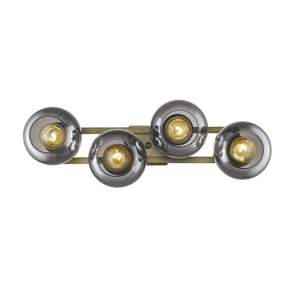 Homeroots Lunette 4-light Aged Brass Sconce   398790