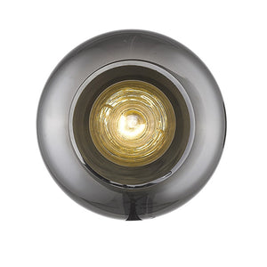 Homeroots Gold And Smoked Glass Wall Light   398791