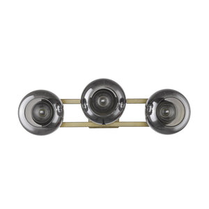 Homeroots Lunette 3-light Aged Brass Sconce   398792
