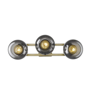 Homeroots Lunette 3-light Aged Brass Sconce   398792