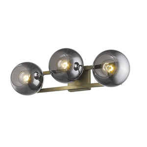 Homeroots Lunette 3-light Aged Brass Sconce   398792