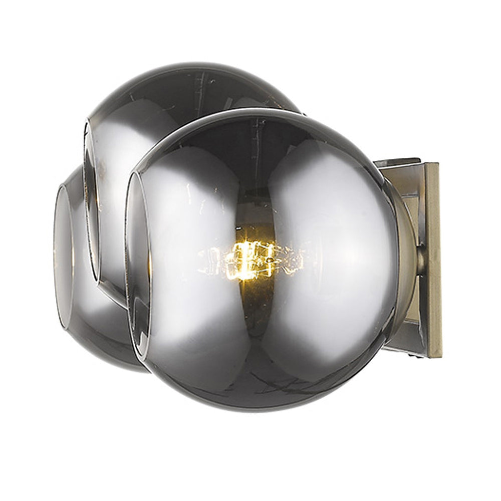 Homeroots Lunette 3-light Aged Brass Sconce   398792