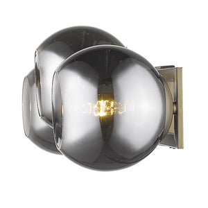 Homeroots Lunette 3-light Aged Brass Sconce   398792
