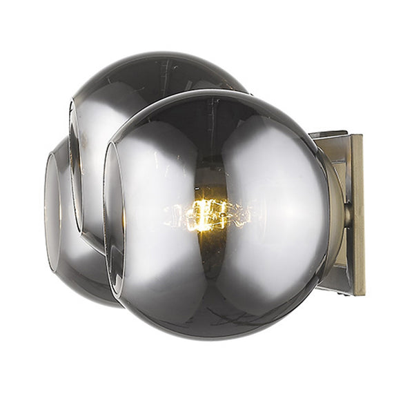 Homeroots Lunette 3-light Aged Brass Sconce   398792