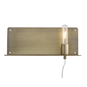Homeroots Dull Gold Shelf Wall Light   398797