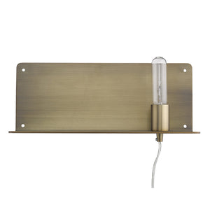 Homeroots Dull Gold Shelf Wall Light   398797