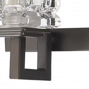 Homeroots Coralie 5-light Oil-rubbed Bronze Sconce With Pressed Crystal Shades   398809