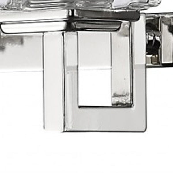 Homeroots Coralie 5-light Polished Nickel Sconce With Pressed Crystal Shades   398810