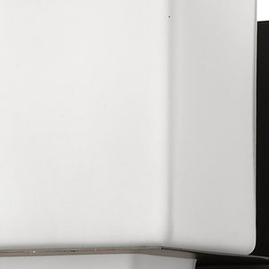 Homeroots One Light Bronze White Glass Wall Sconce   398811