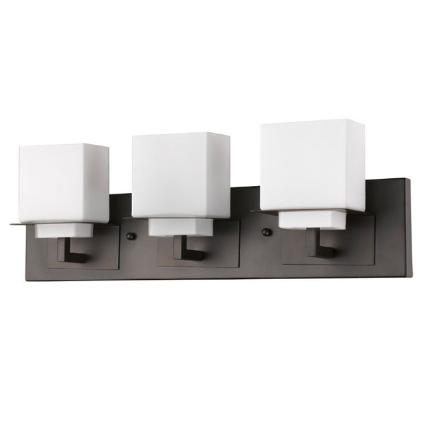 7 Inch Metal Glass Vanity Sconce Flush Mount Bathroom Wall Light Fixture