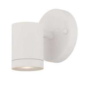 Homeroots White Led One Light Outdoor Can Shape Wall Sconce   398817