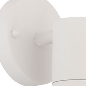 Homeroots White Led One Light Outdoor Can Shape Wall Sconce   398817