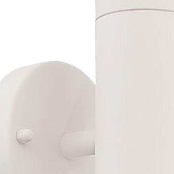 Homeroots White Led Two Light Can Shape Wall Sconce   398819