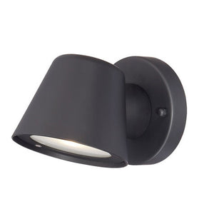 Homeroots Matte Black Led Short Cone Wall Light   398821