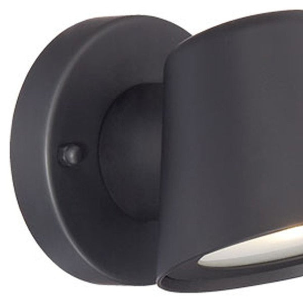 Homeroots Matte Black Led Short Cone Wall Light   398821