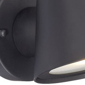Homeroots Matte Black Led Short Cone Wall Light   398821