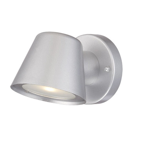 Homeroots Brushed Silver Led Short Cone Wall Light   398822