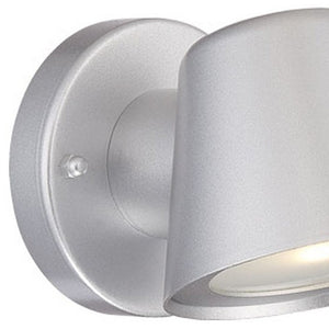 Homeroots Brushed Silver Led Short Cone Wall Light   398822