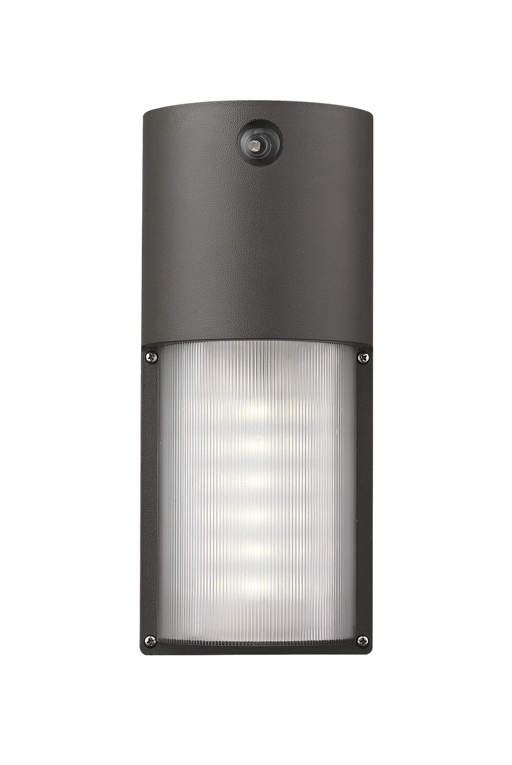 Homeroots 120-277v Bronze Integrated Led Wall Pack With Photocell   398824