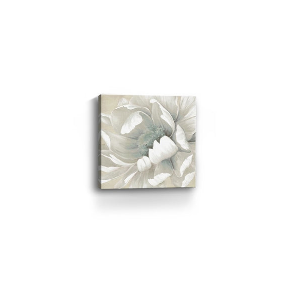 Homeroots Soft Winter Flower In Bloom Unframed Print Wall Art  Polyester 398852