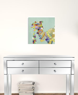 Homeroots Moroccan Party Camel Unframed Print Wall Art  Polyester 398879