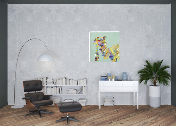 Homeroots Moroccan Party Camel Unframed Print Wall Art  Polyester 398881