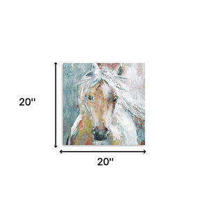 Homeroots Whimsical Horse Unframed Print Wall Art  Polyester 398932