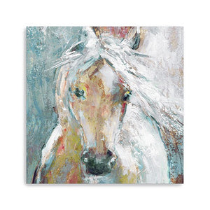 Homeroots Whimsical Horse Unframed Print Wall Art  Polyester 398933