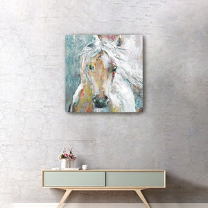 Homeroots Whimsical Horse Unframed Print Wall Art  Polyester 398933