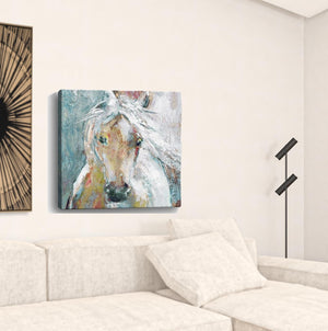 Homeroots Whimsical Horse Unframed Print Wall Art  Polyester 398933