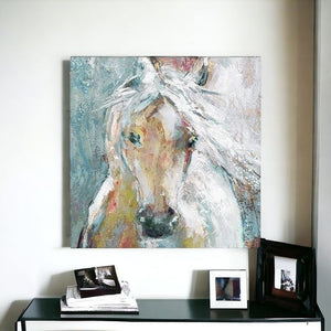 Homeroots Whimsical Horse Unframed Print Wall Art  Polyester 398933