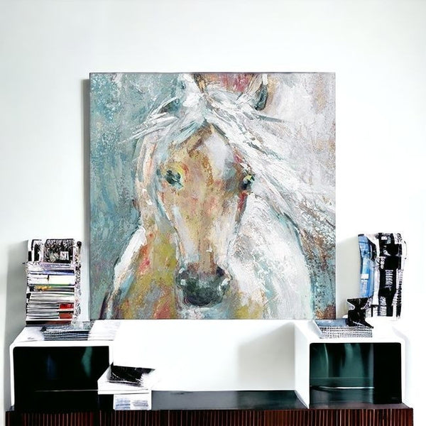Homeroots Whimsical Horse Unframed Print Wall Art  Polyester 398933