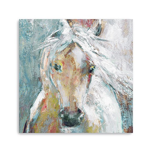 Homeroots Whimsical Horse Unframed Print Wall Art  Polyester 398934