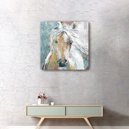 Homeroots Whimsical Horse Unframed Print Wall Art  Polyester 398934