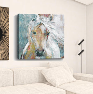Homeroots Whimsical Horse Unframed Print Wall Art  Polyester 398934