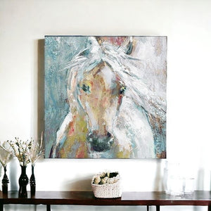 Homeroots Whimsical Horse Unframed Print Wall Art  Polyester 398934