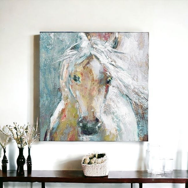 Homeroots Whimsical Horse Unframed Print Wall Art  Polyester 398934