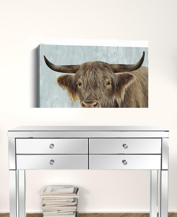 Homeroots 32" X 24" Bold No Bull Canvas Wall Art  Polyester 398958