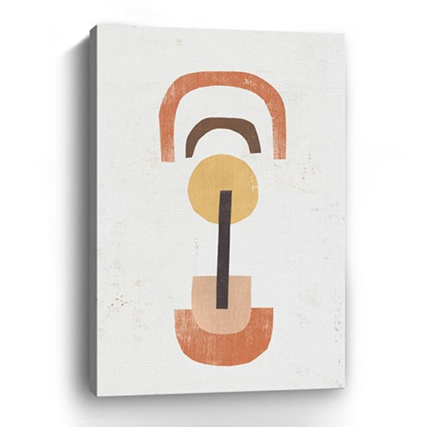HomeRoots Abstract Shapes in Balance Stretched Canvas Print - Modern Art for Contemporary Home Décor 16"x24" 398963