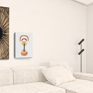 HomeRoots Abstract Shapes in Balance Stretched Canvas Print - Modern Art for Contemporary Home Décor 16"x24" 398963