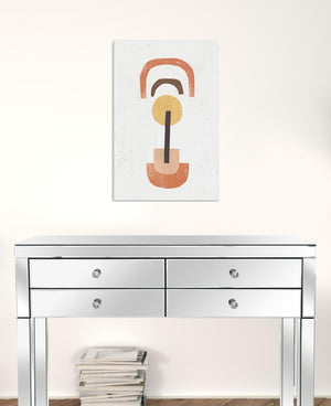 HomeRoots Abstract Shapes in Balance Stretched Canvas Print - Modern Art for Contemporary Home Décor 16"x24" 398963
